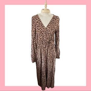 Leopard Print Maxi Dress